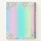 Carnet Sketchbook Unicorn Holographic Parties scintillant (Dos)