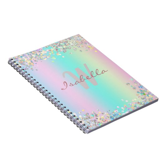 Carnet Sketchbook Unicorn Holographic Parties scintillant (Côté Droit)