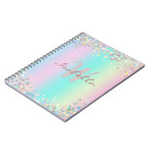 Carnet Sketchbook Unicorn Holographic Parties scintillant (Côté gauche)