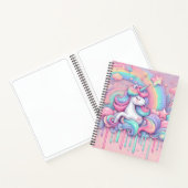Carnet Sketchbook unicorn pink gold stars notebook (Intérieur)