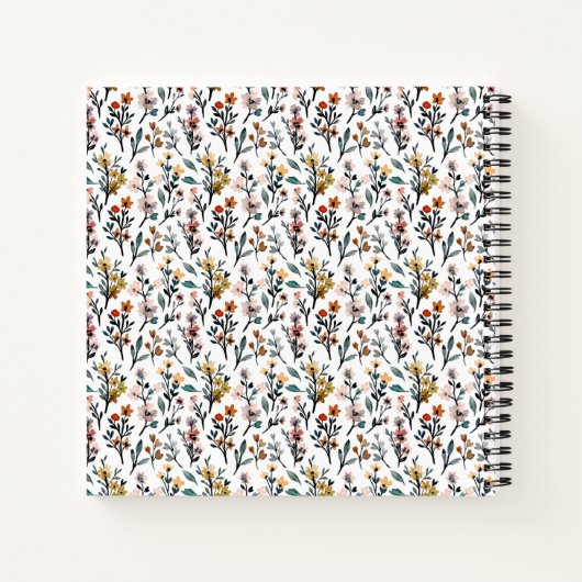 Carnet Sketchbook with Luxurious Floral Designs and Custo (Dos)