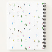 Carnet Ski alpin d'hiver Ski Ski Ski Motif (Dos)