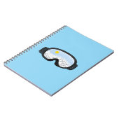 Carnet Ski Goggles Mountain View Illustration Bleu clair (Côté gauche)