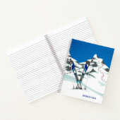 Carnet Ski moderne Ski d'hiver pistes de ski personnalisé (Intérieur)