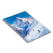 Carnet Ski Mountain Slopes Winter Watercolor (Côté Droit)