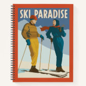 Carnet Ski Paradise Impression Vintage (Devant)
