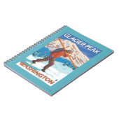 Carnet Skier transportant ski de neige - Glacier Peak, WA (Côté gauche)