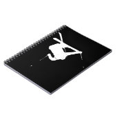 Carnet Skieur noir et blanc (Côté gauche)