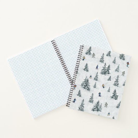 Carnet Skieurs alpins et yétis cachés - Ski alpin (Intérieur)