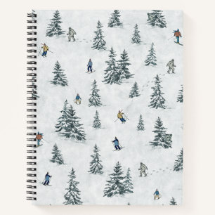 Carnet Skieurs alpins et yétis cachés - Ski alpin
