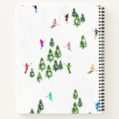 Carnet Skieurs alpins Freeride Illustration Ski (Dos)