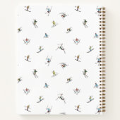 Carnet Skieurs d'hiver en action Motif (Dos)