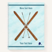 Carnet Skis De Fond Sur Neige (Devant)