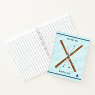 Carnet Skis De Fond Sur Neige