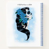 Carnet Skull d'hiver Flèches de neige bleues (Dos)