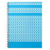 Carnet Sky Blue et blanc Bulle moderne Vagues (Devant)