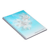 Carnet ***Sky Blue ombre Clouds Flowers (Côté Droit)