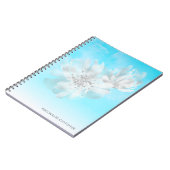 Carnet ***Sky Blue ombre Clouds Flowers (Côté gauche)