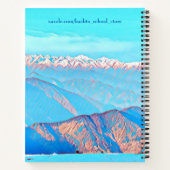 Carnet Sky Blue Snow Cloud Mountain Range Première classe (Dos)