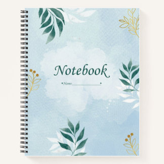 Carnet Sky-Blue Spiral Notebook