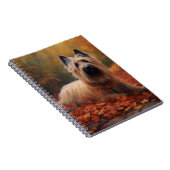 Carnet Skye Terrier à l'automne Feuilles automne Inspire (Côté Droit)