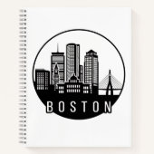 Carnet Skyline de Boston City (Devant)