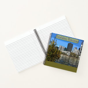 Carnet Skyline de printemps de Francfort, Allemagne