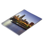 Carnet Skyline du centre-ville de Chicago à la tombée de  (Côté gauche)