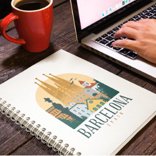 Carnet Skyline Espagne Barcelone