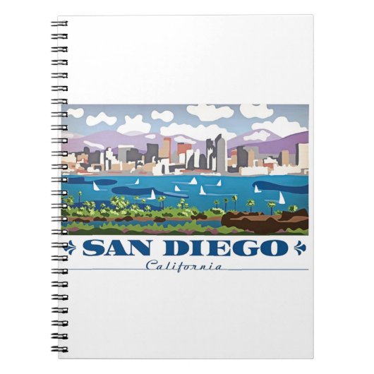 Carnet Skyline San Diego (Devant)