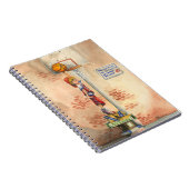 Carnet Slam Dunk sur le plateau de basket par Jay Throckm (Côté Droit)