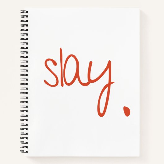Carnet Slay - Fierce et fabuleux design de typographie (Devant)