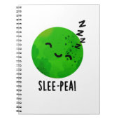 Carnet Slee-pea Blague drôle de pois endormi (Devant)