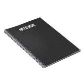 Carnet Sleek Black Elegance Spiral Notebook (Côté Droit)