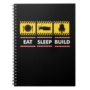 Carnet Sleep Eat Build Repeat Building