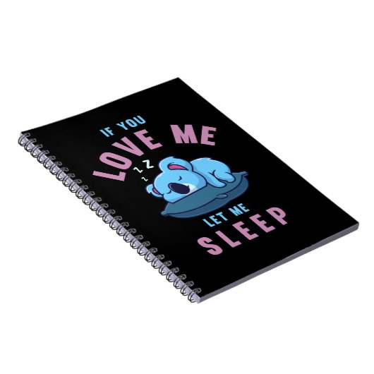 Carnet Sleeping Koala Oear Zookeeper Lazy Koala (Côté Droit)