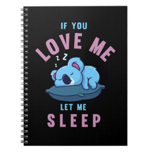 Carnet Sleeping Koala Oear Zookeeper Lazy Koala