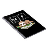 Carnet Sleeping Sloth Coffee Nap Chimie Animal Lazy (Côté Droit)