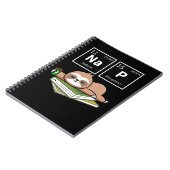 Carnet Sleeping Sloth Coffee Nap Chimie Animal Lazy (Côté gauche)