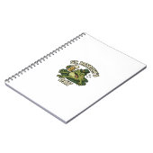 Carnet Sleepy Funny Frog St.Patrick's Day (Côté gauche)