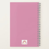 Carnet 'Sleepytime Rainbow', Douce personnalisation rose (Verso)