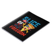 Carnet Slice Of Freedom 4 Juillet Pizza USA Drapeau Sungl (Côté gauche)