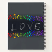 Carnet SlipperyJoe amour bulles rouge orange jaune vert c (Dos)