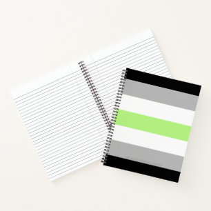 Carnet SlipperyJoe's Agender Pride Drapeaux gay cadeaux L