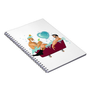 Carnet SlipperyJoe's deux hommes gay dessin animé bulles 