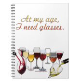 Carnet SlipperyJoe's Glasses fermented grapes wine pourin (Devant)