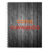 Carnet SlipperyJoe's Going Commando audacieuse lettre ora (Devant)