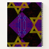 Carnet SlipperyJoe's Happy Hanoukka Star de David menorah (Dos)