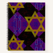 Carnet SlipperyJoe's Happy Hanoukka Star de David menorah (Devant)