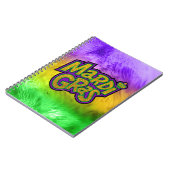 Carnet SlipperyJoe's Mardi Gras festival jaune violet ver (Côté gauche)